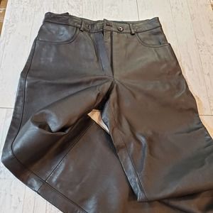 Havre Benard Holtzman leather pants 10 Polyester lined